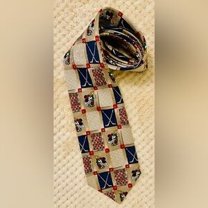 Men’s Vintage Golf  “Mickey & Co.” by Atlas Design 100% Silk Tie